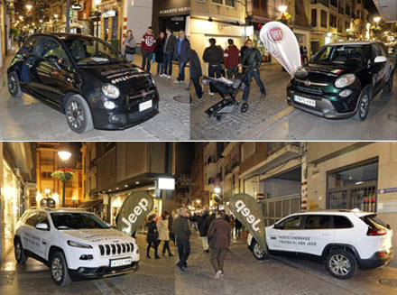 Comauto expone en Fashion Night Alloza los modelos más representativos y actuales de Fiat, Alfa Romeo y Jeep