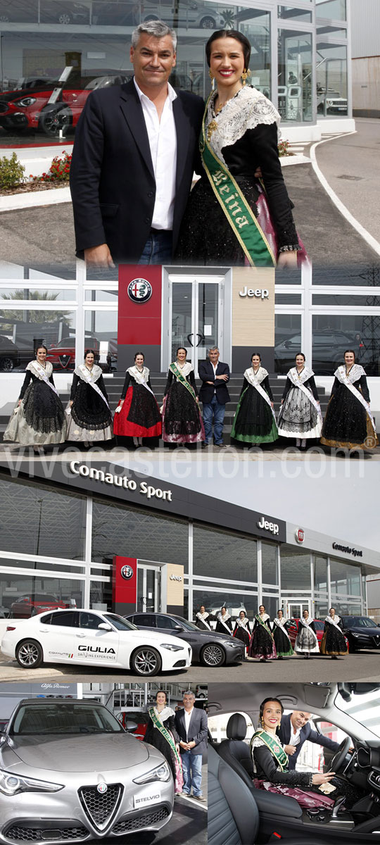 La Reina de las Fiestas y sus damas de honor visitan Comauto