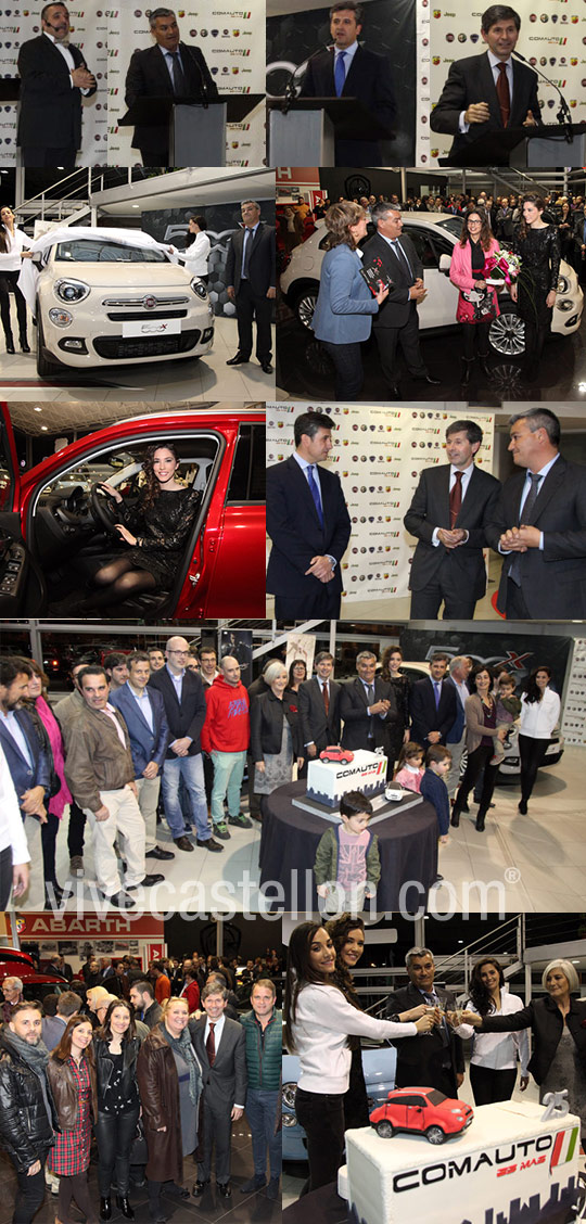 Comauto celebra su 25º aniversario y presenta el nuevo Fiat 500X en Castellón