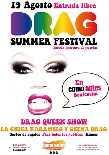 Drag Summer Festival, con la chica Karamelo y Geena Drag 