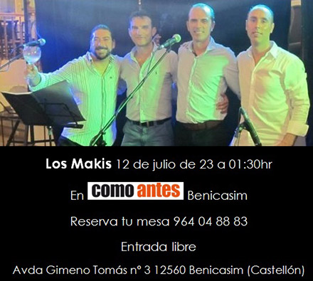 Actuación de Los Makis en Como Antes Benicàssim Actuación de Los Makis en Como Antes Benicàssim