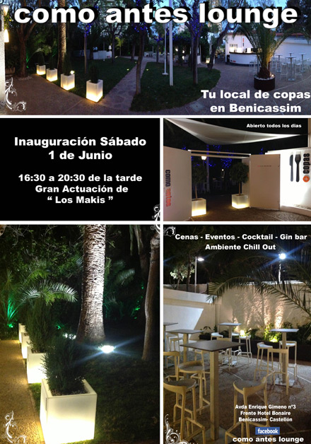 Inauguración de la terraza de Benicàssim, Como Antes Lounge Inauguración de la terraza de Benicàssim, Como Antes Lounge