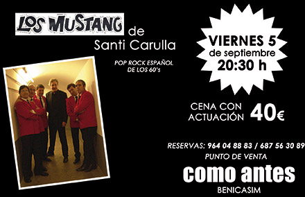 Los Mustang de Santi Carulla en como antes Benicàssim
