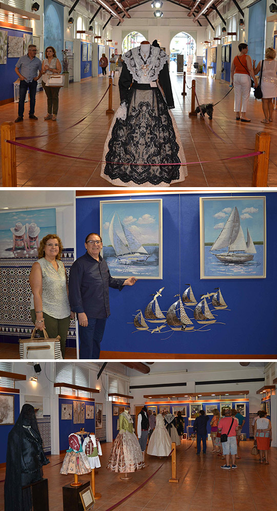 Exposición solidaria contra el cáncer en el edificio Moruno del Grao de Castellón Exposición solidaria contra el cáncer en el edificio Moruno del Grao de Castellón