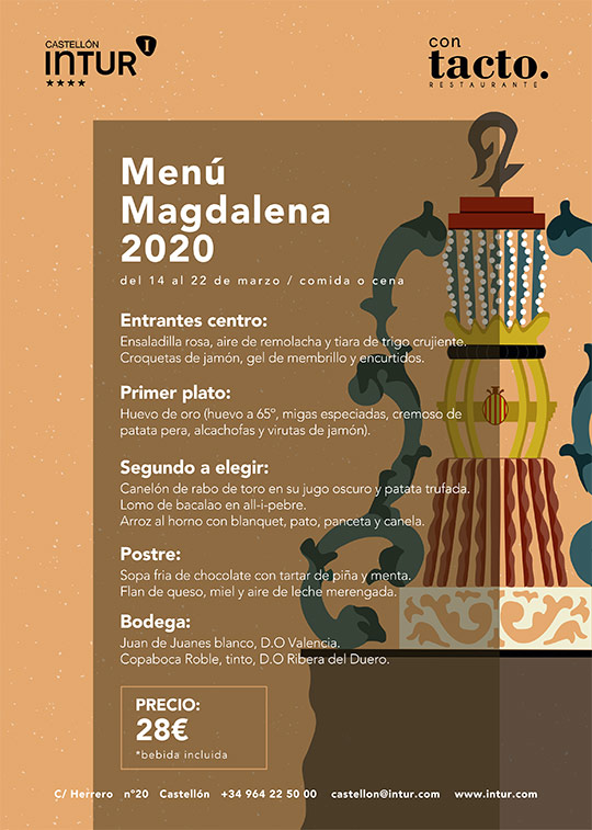  Menú Magdalena 2020 en el restaurante conTacto
