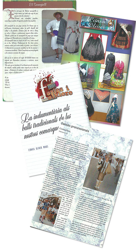 Conxa Oliver colabora escribiendo para varios llibrets Conxa Oliver colabora escribiendo para varios llibrets