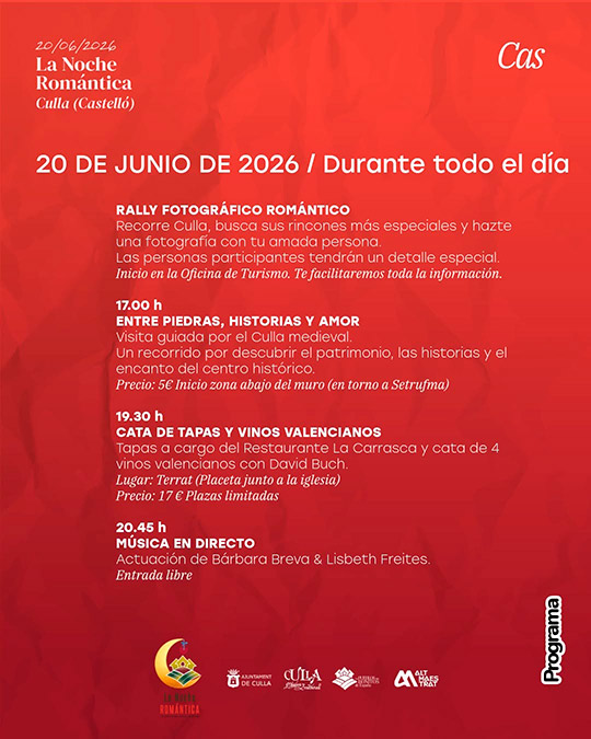 Culla convierte su casco histórico en el escenario perfecto para La Noche Romántica Culla convierte su casco histórico en el escenario perfecto para La Noche Romántica