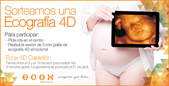 Ecox 4D Castellón sortea una ecografía 4D