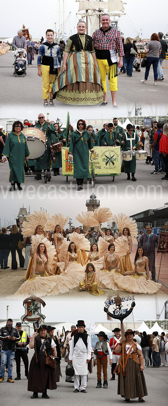 Más de 200 personas participan en el desfile marinero