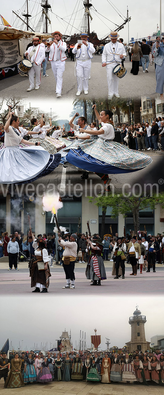 Más de 200 personas participan en el desfile marinero