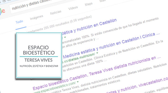 Castellón, Teresa Vives, dietas y nutrición