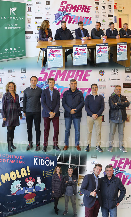 Presentación del I Torneo de Pádel benéfico para la Asociación Sempre Avanti Presentación del I Torneo de Pádel benéfico para la Asociación Sempre Avanti
