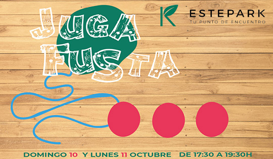 Jugafusta en Estepark en el puente de octubre