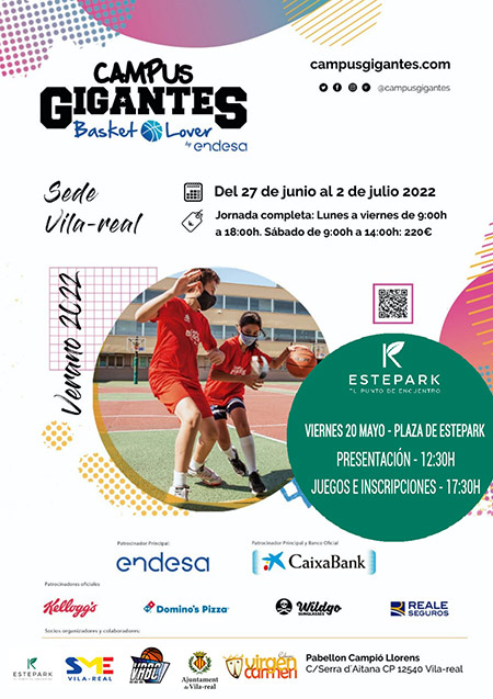 Presentación del I Campus Gigantes  Basket Lover Vila-real en Estepark 