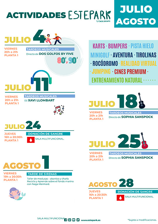 Estepark impulsa el verano con nuevos eventos, más ocio y una nueva firma gastronómica japonesa de 1.200m²