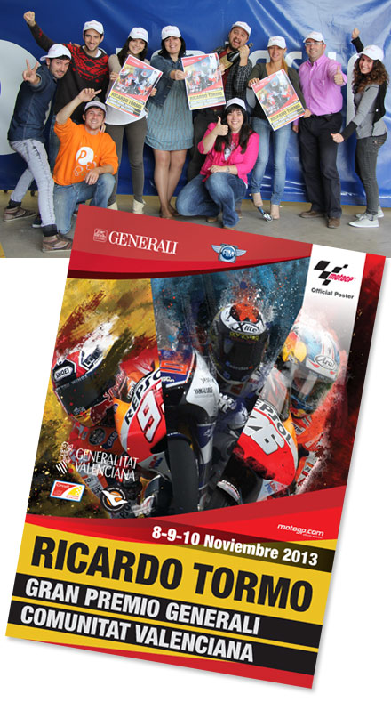  Eventgrup gana el concurso de carteles del Gran Premio Generali de Moto GP de la Comunitat Valenciana
