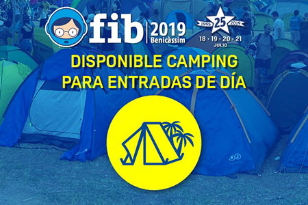 El FIB oferta camping para entradas de día El FIB oferta camping para entradas de día