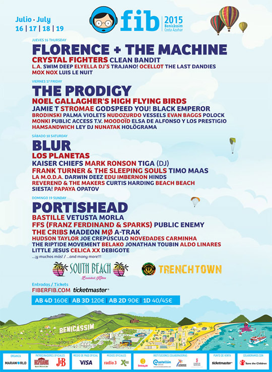 FIB 2015, nuevas incorporaciones, South Beach,  Trenchtown y más