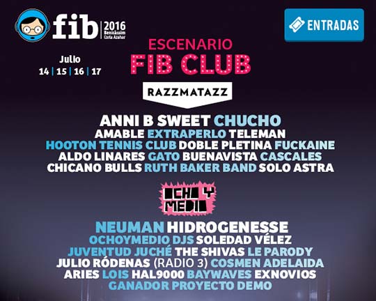 Razzmatazz y Ochoymedio en el escenario FIB Club