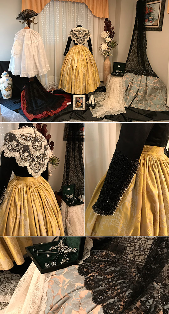 Berta Albalat viste en Filigranes los trajes de castellonera 