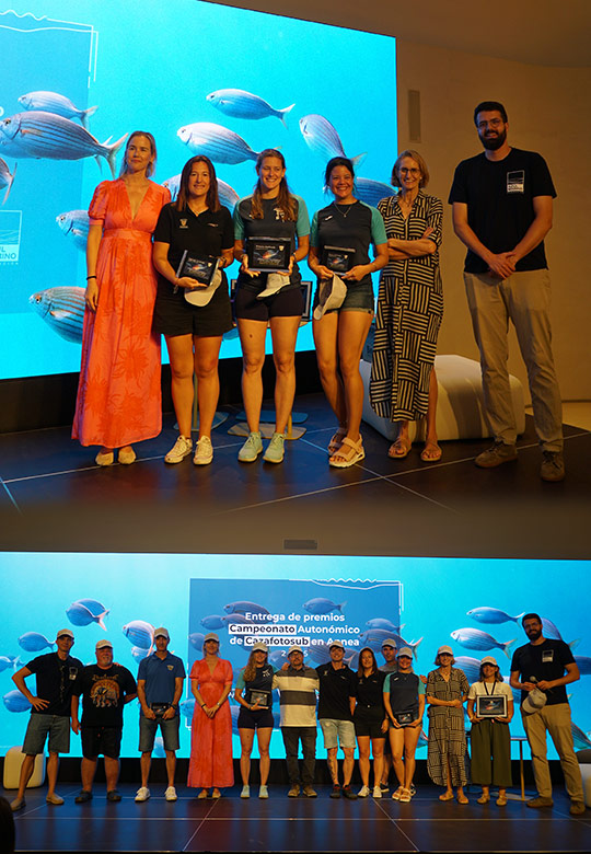 La Fundación Azul Marino acoge la entrega de premios del Campeonato Autonómico de Cazafotosub en Apnea