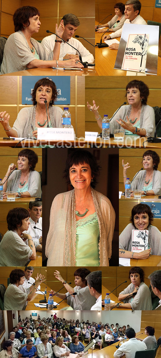 Presentación de la novela "El peso del corazón" de Rosa Montero en Castellón