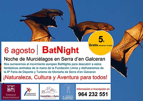 Noche de murciélagos en Serra d´en Galceran