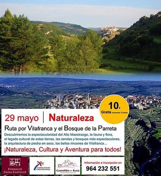 Ruta por Vilafranca y el bosque de La Parreta Ruta por Vilafranca y el bosque de La Parreta