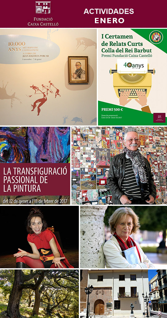Fundación Caja Castellón: actividades enero