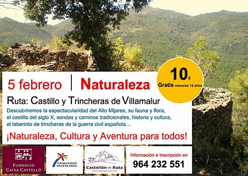 El Castillo y las Trincheras de Villamalur, domingo 5 de febrero El Castillo y las Trincheras de Villamalur, domingo 5 de febrero
