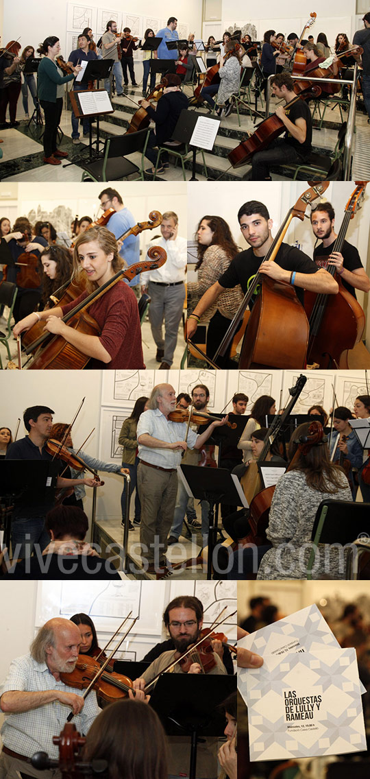 Ensayo con público  del concierto de las orquestas de Lully y Rameau