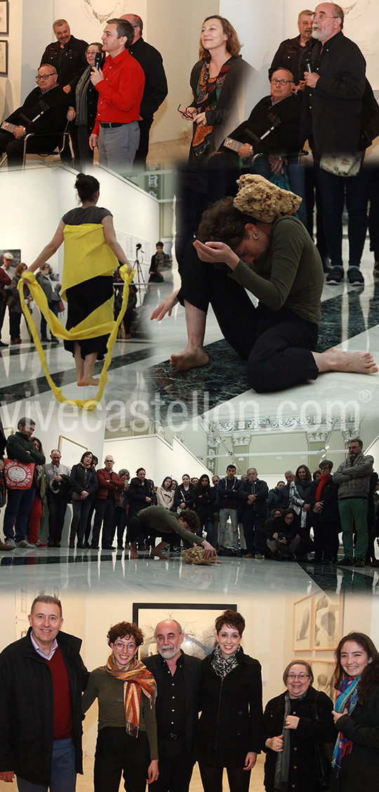 Nica López y Yolanda Franco en las Jornadas de Performance Fundación Caja Castellón