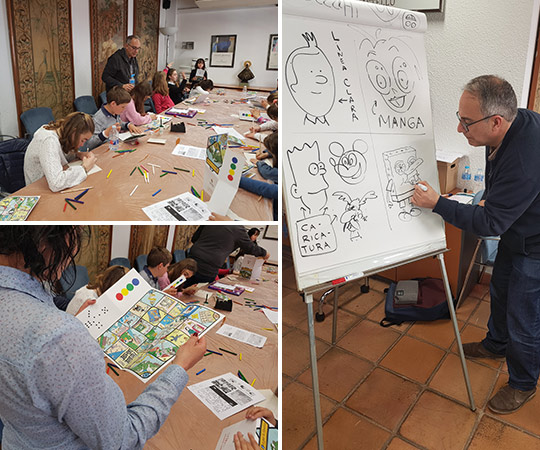 Casi 50 jóvenes participan en el Taller de cómic de la Fundación Caja Castellón 