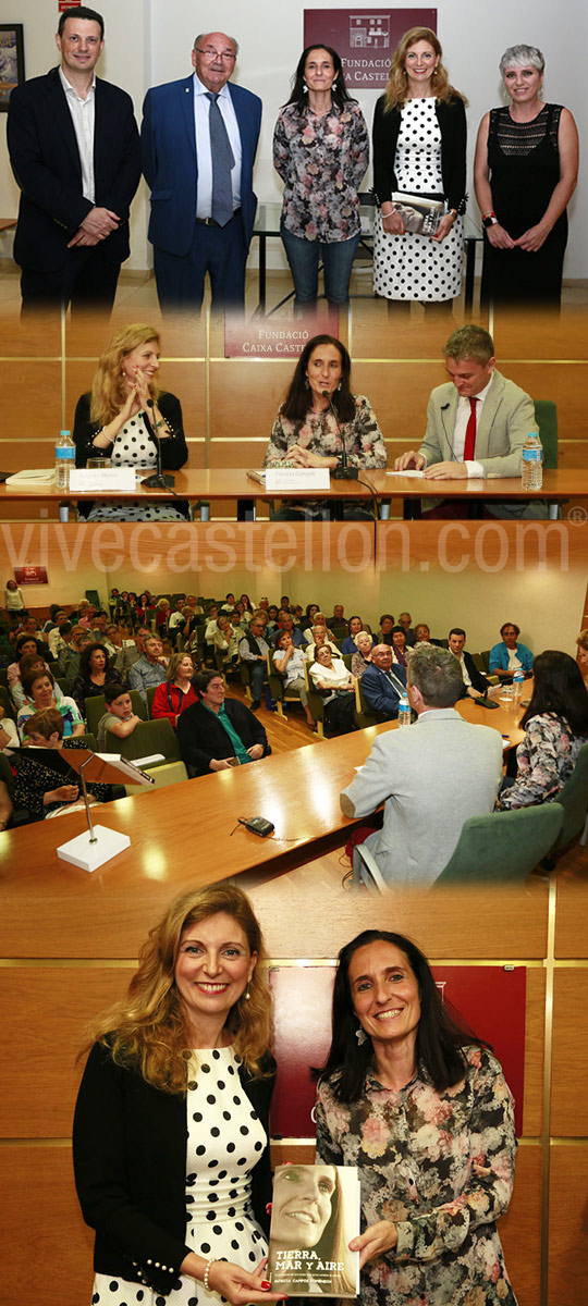 Patricia Campos y Amparo Marco en la Fundación Caja Castellón