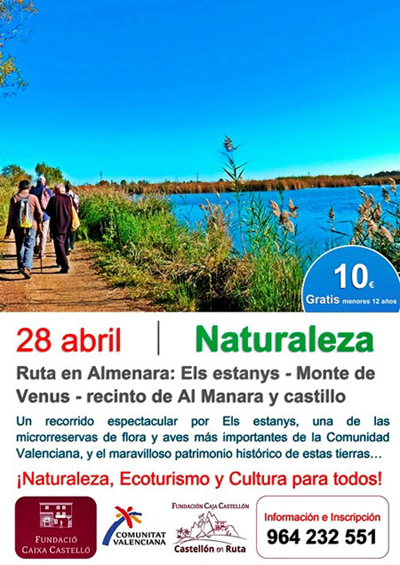 Ruta en Almenara: Els estanys – Monte de Venus – recinto de Al Manara y castillo