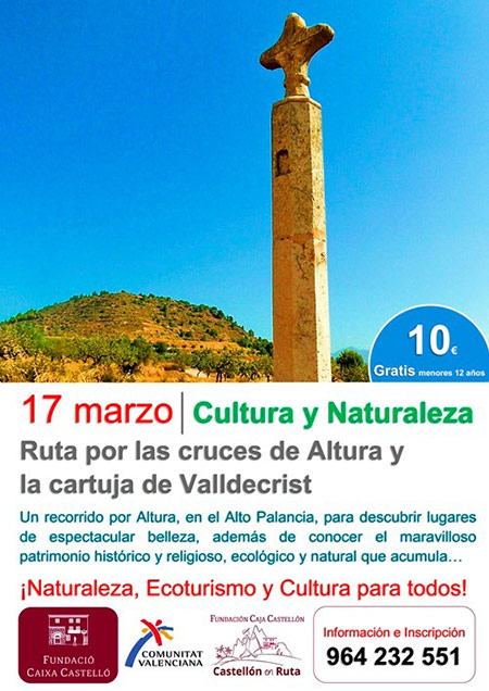 Castellón en ruta: "Ruta por las cruces de Altura y la cartuja de Valldecrist"