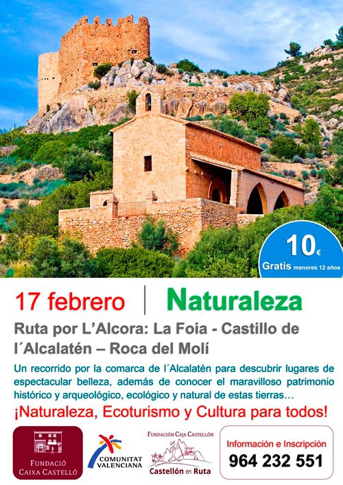 Ruta por L´Alcora: La Foia – Castillo de l´Alcalatén – Roca del Molí