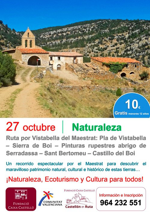 Ruta por Vistabella del Maestrat con el Ciclo Castellón en Ruta de la Fundació Caixa Castelló