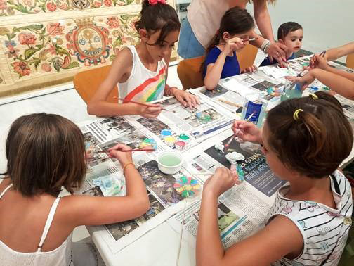 Segunda semana de talleres de artes plásticas para jóvenes en "La Llum de la Memòria"