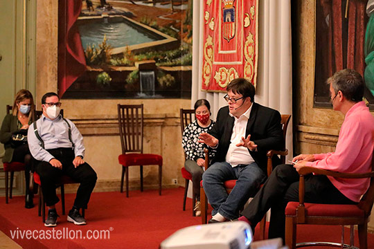 Pablo Pineda en la Fundació Caixa Castelló Pablo Pineda en la Fundació Caixa Castelló
