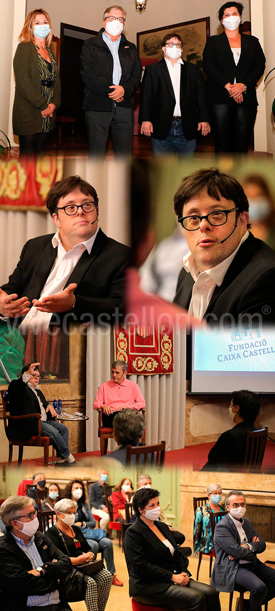 Pablo Pineda en la Fundació Caixa Castelló