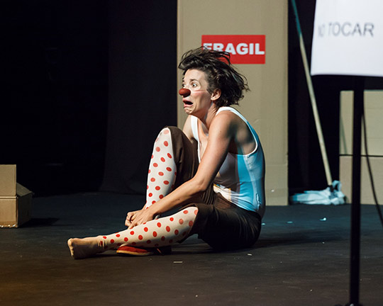 Maria Andrés: ´Fràgil: espectacle de clown gestual´