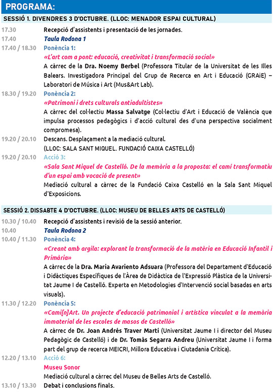 RELACIONAr’T: Educación Artística y Patrimonios RELACIONAr’T: Educación Artística y Patrimonios
