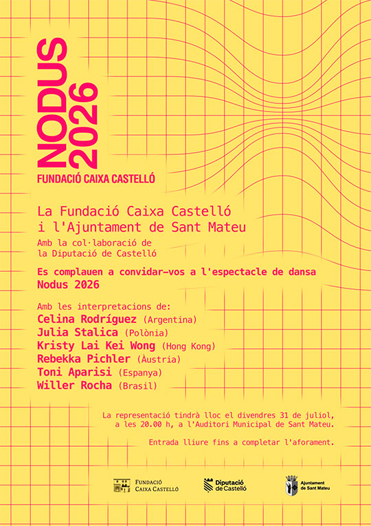 Sant Mateu se convierte en epicentro internacional de la danza contemporánea con el inicio de NODUS 2026