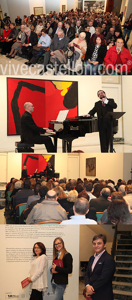 La Sala San Miguel de la Fundación Caja Castellón se llena en el concierto de canciones para voz y piano La Sala San Miguel de la Fundación Caja Castellón se llena en el concierto de canciones para voz y piano