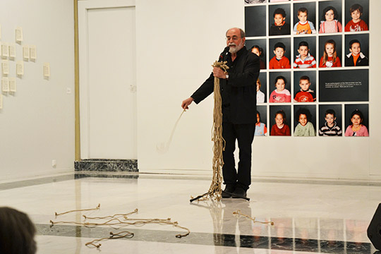 Performance “Escritura Sonora” del artista Bartolomé Ferrando