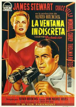 Proyección de "La ventana indiscreta" de Alfred Hitchcock en la Sala San Miguel de Fundación Caja Castellón Proyección de "La ventana indiscreta" de Alfred Hitchcock en la Sala San Miguel de Fundación Caja Castellón