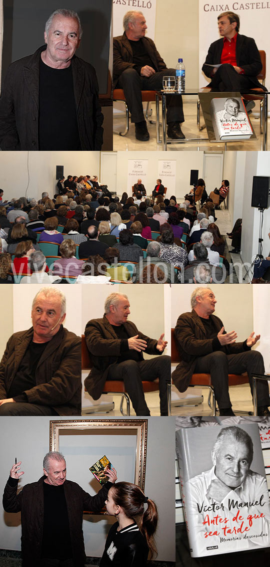 Víctor Manuel en la Fundación Caja Castellón Víctor Manuel en la Fundación Caja Castellón