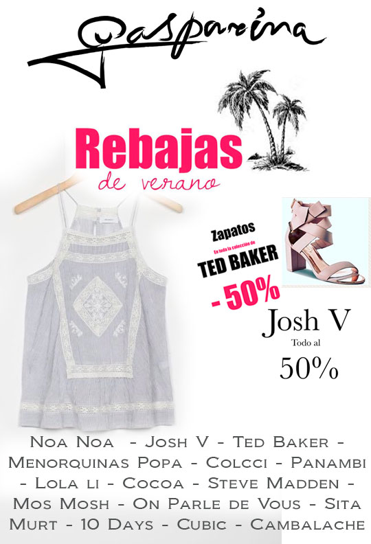 Rebajas de altas marcas en Gasparina Rebajas de altas marcas en Gasparina