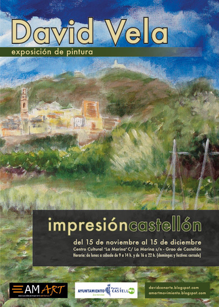 David Vela, exposición de pintura en el Grao de Castellón David Vela, exposición de pintura en el Grao de Castellón
